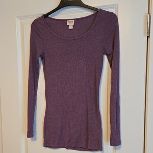 Women's Mossimo Purple Long Sleeve Top